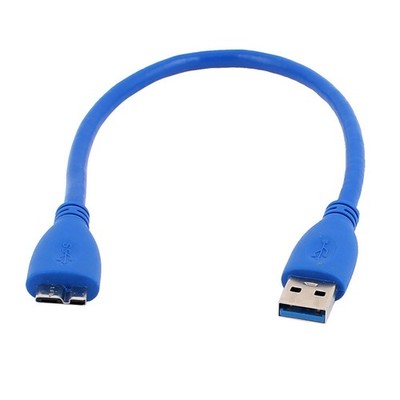 1Ft SuperSpeed USB 3.0 Type A Male to Micro B Male Data Extension Cable Blue