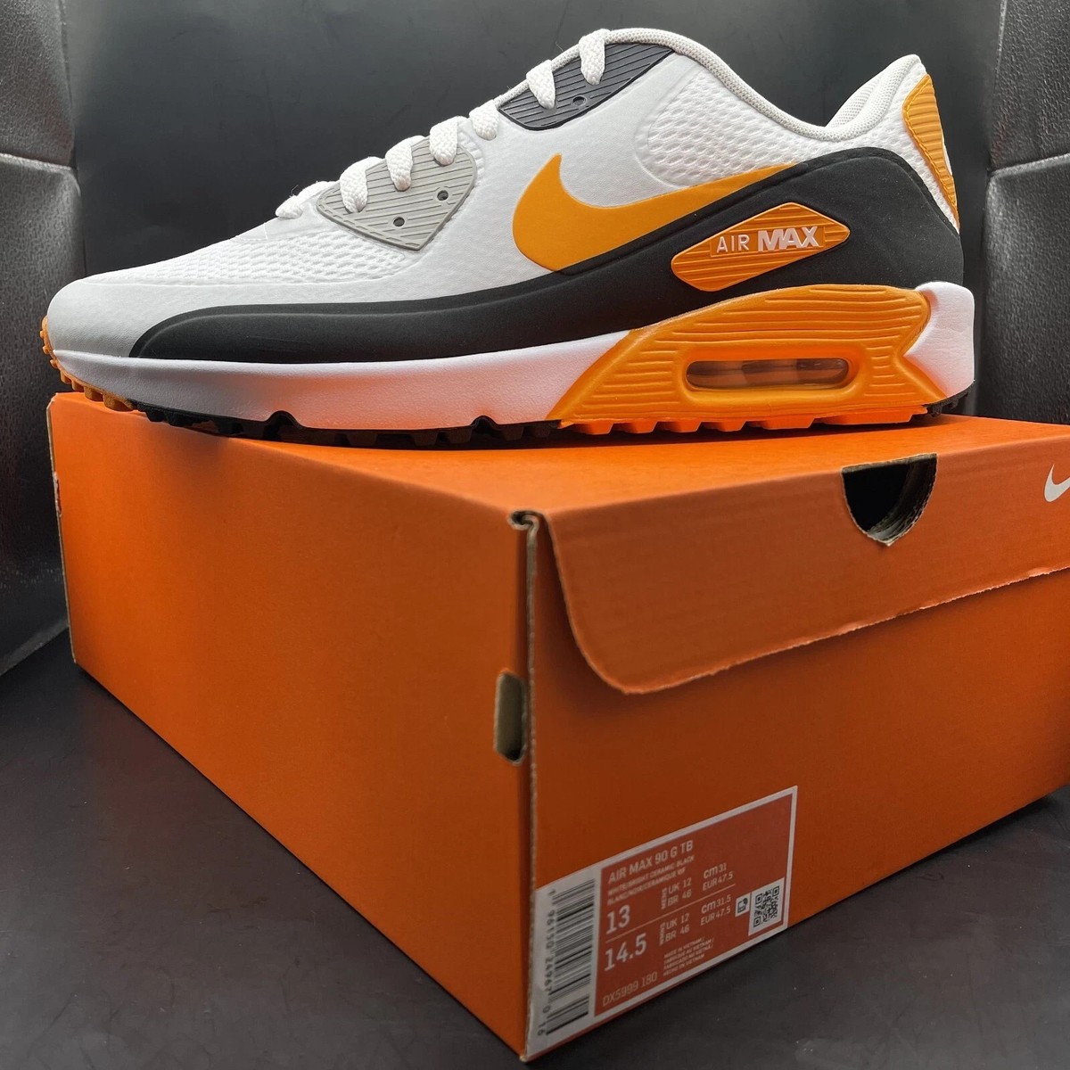 Size 13-Nike Air Max 90 'Tennessee Volunteers' Men's Golf Shoes