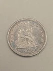 1876 Seated Liberty Silver Quarter 25c