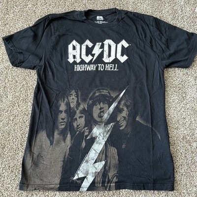 2008 AC/DC Highway to Hell Rock Band Graphic Image T-Shirt Men's Medium M