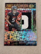 2022 Panini Illusions Football Drake London First Impressions RPA /10 RC Rookie