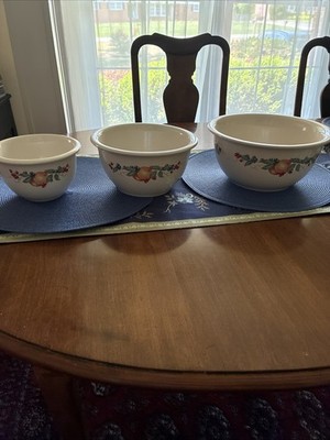 Corelle Coordinates ABUNDANCE 1-2-3 Qt Nesting Bowls (set of 3) Mixing Bowls