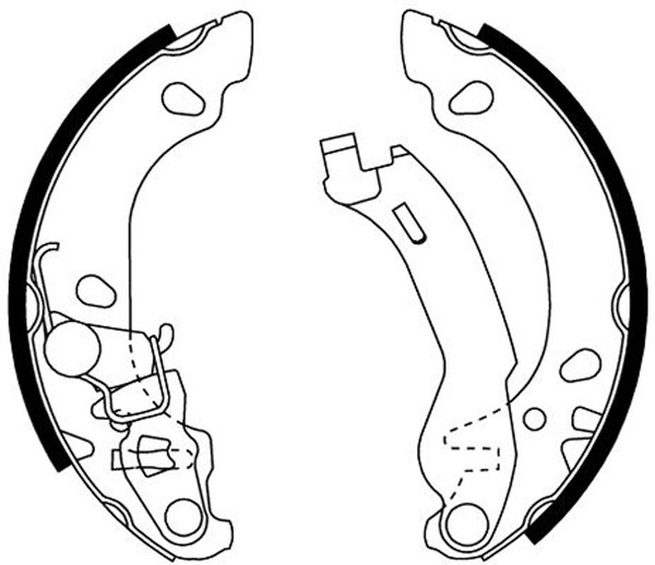 Pagid Bremsbackensatz H9640N FüR Fiat Panda Classic 500 169 AXA1A 169CXA1A AXB11-image