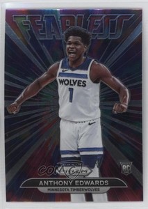 2021-22 Panini Prizm Fearless Anthony Edwards #15