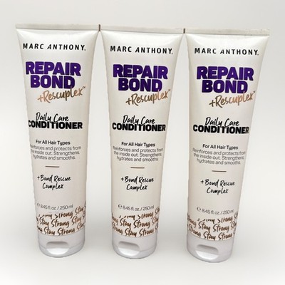 3 Pack Marc Anthony Repair Bond Rescuplex Conditioner 8.45oz Hair Care