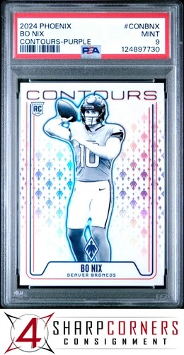 2024 PANINI PHOENIX CONTOURS CONTOURS PURPLE #CONBNX BO NIX RC PSA 9