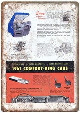 1961 Chevrolet M70 Series Vintage Automobile Ad Retro Look Metal Sign Am7444