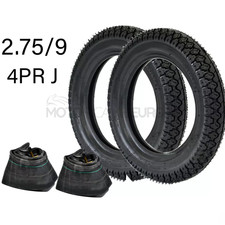 2 GOMME PNEUMATICO COPERTONE + CAMERA D'ARIA 2.75.9 PIAGGIO VESPA 50 R L N