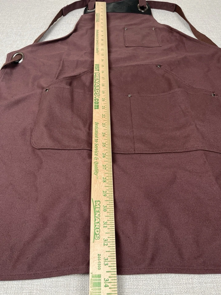Heavy Duty Waxed Canvas Apron, 16oz Thick Canvas Multi-Functional Apron Standard - Image 4 of 4