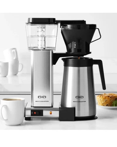 Moccamaster by Technivorm KBT Manual Drip Stop Coffee Maker with Thermal Carafe
