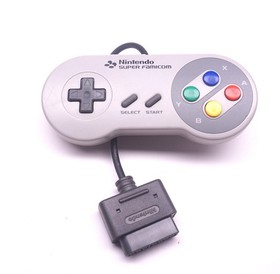 Super Famicom Nintendo SNES Controller Gray Set Lot of 2 Tested Working OEM