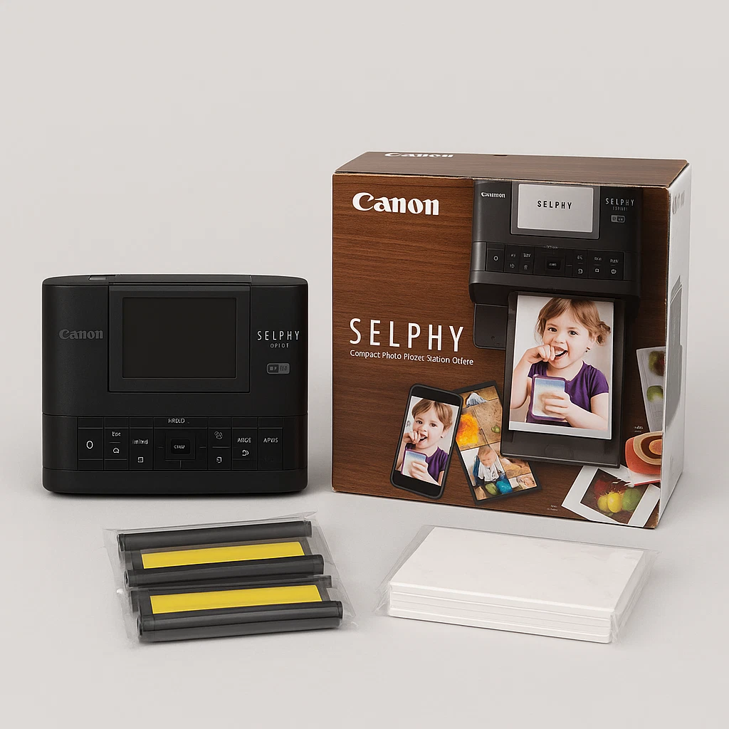 Custodia Rigida Protettiva Per Stampante Canon Selphy CP1300 - Borsa Da Viaggio Con Tracolla, Nero