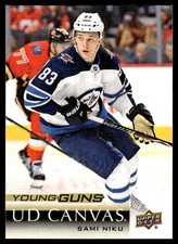 2018-19 Upper Deck UD Canvas Young Guns Sami Niku Winnipeg Jets #C99