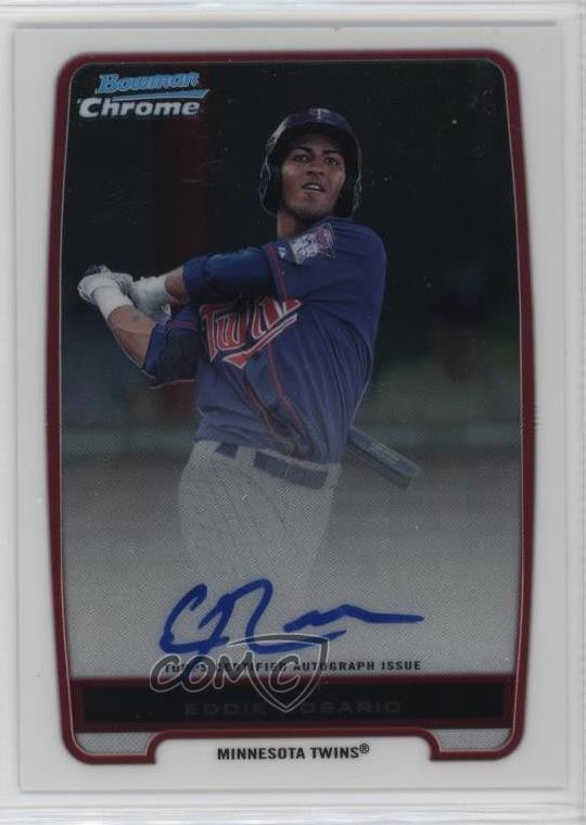 2012 Bowman Chrome Prospects Auto Eddie Rosario #BCP9 Auto 0q3
