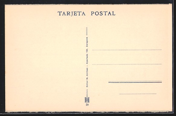 Old postcard Tetuán, Calle del Barrio moro 