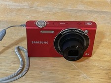 Samsung SH100 Red 14.2 MP 5x Opti Zoom Touchscreen Wi-Fi Digital Camera Charger