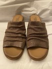 Comfortiva Norene Women's Leather Slide Heeled Sandals Taupe US Sizes 8.5 — photo 1