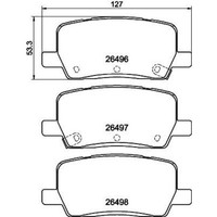 Hella BremsbelÄGe Hinterachse Passend FüR Tesla Model | 8DB 355 042-701