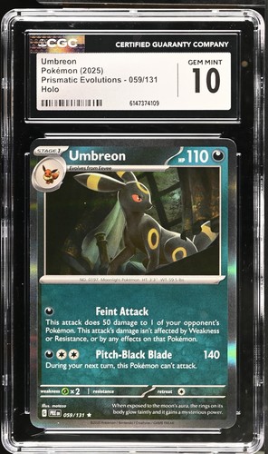 Umbreon graded CGC 10 for sale on eBay