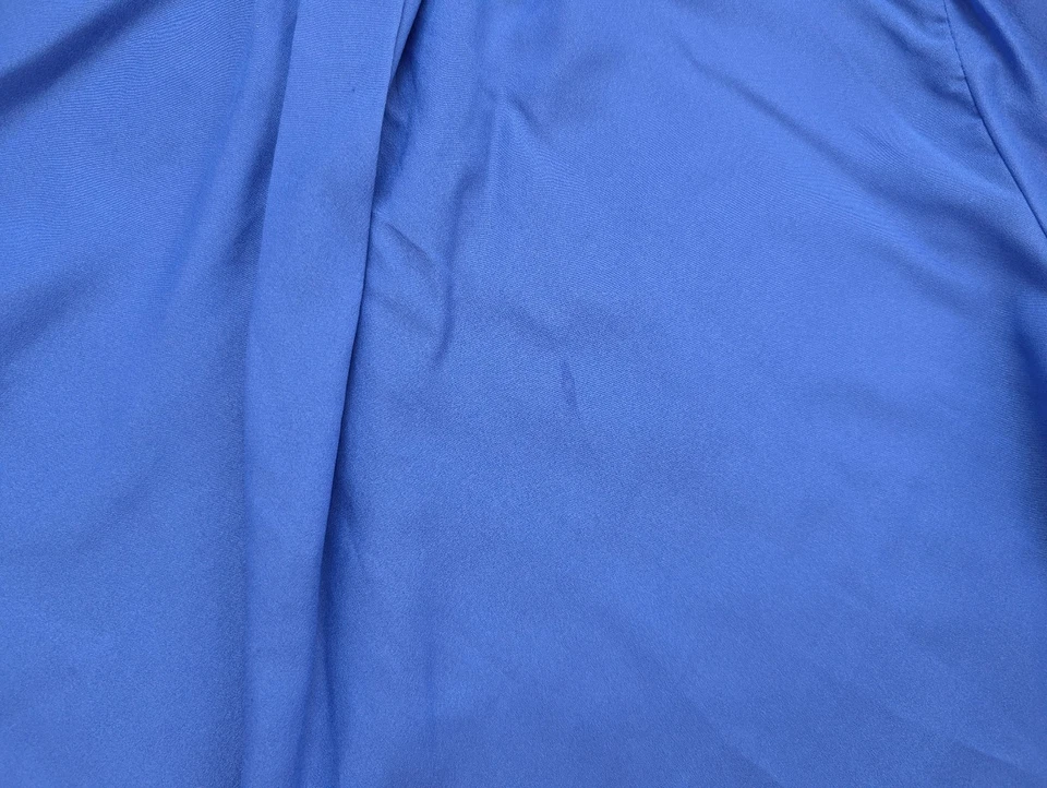 Blusa vintage para mujer talla 10 azul cuello alto abotonada JC Penney Foto 4 de 4