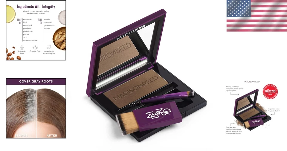 Relleno de cejas y corrector de raíces grises, Sabbia marrón claro Foto 2 de 4