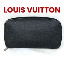 Louis Vuitton Taiga Organizer Atole Ardoise Pochette Autentica Usata