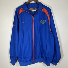 Nike Men's XL Florida Gators Full Zip Jacket Blue CLIMA-FIT Orange