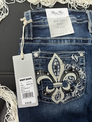 Miss Me Women s Mid-Rise Bootcut Jeans Blue and Black Jeans Bundle Boot Barn