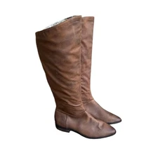 NEW Band of Gypsies Pull On Vegan Faux Leather Boho Boots 9