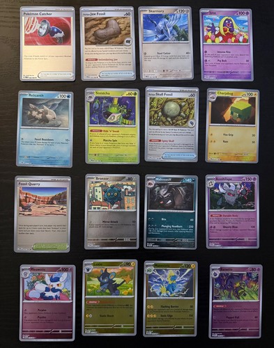 Pokemon Perfect Order Pitch Black 16 Reverse Holo Card Lot ME03 ME05 NM