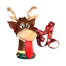 2022 Disney Parks Christmas Reindeer Novelty Sipper Cup Lanyard Holiday Tongue