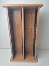 Wood Effect CD Storage Tower Rack Cabinet Holds 60 CDs 63x36x16cm