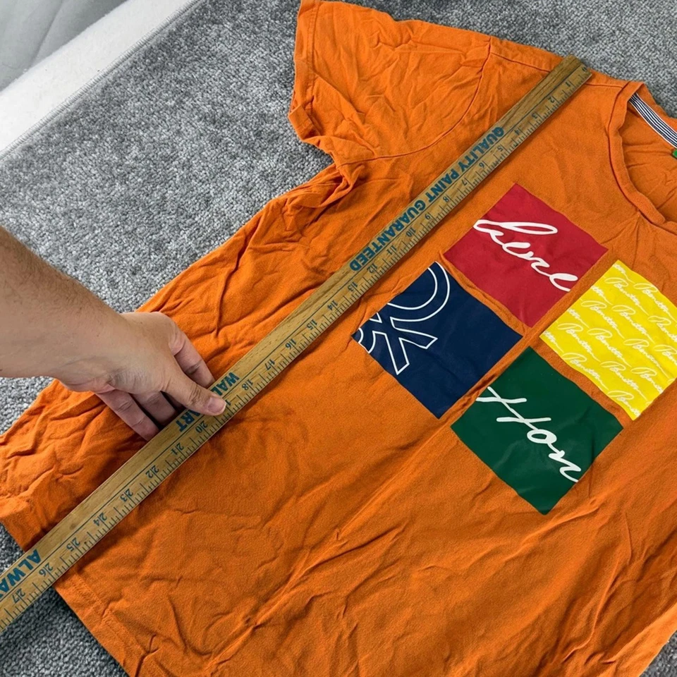 Camisa manga corta United Colors Of Benetton para mujer XL naranja Foto 4 de 4