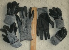 5 Pairs LOT Used Ansell Hyflex 11-801 Nitrile Gloves Size Large 9 Work Yard Hand