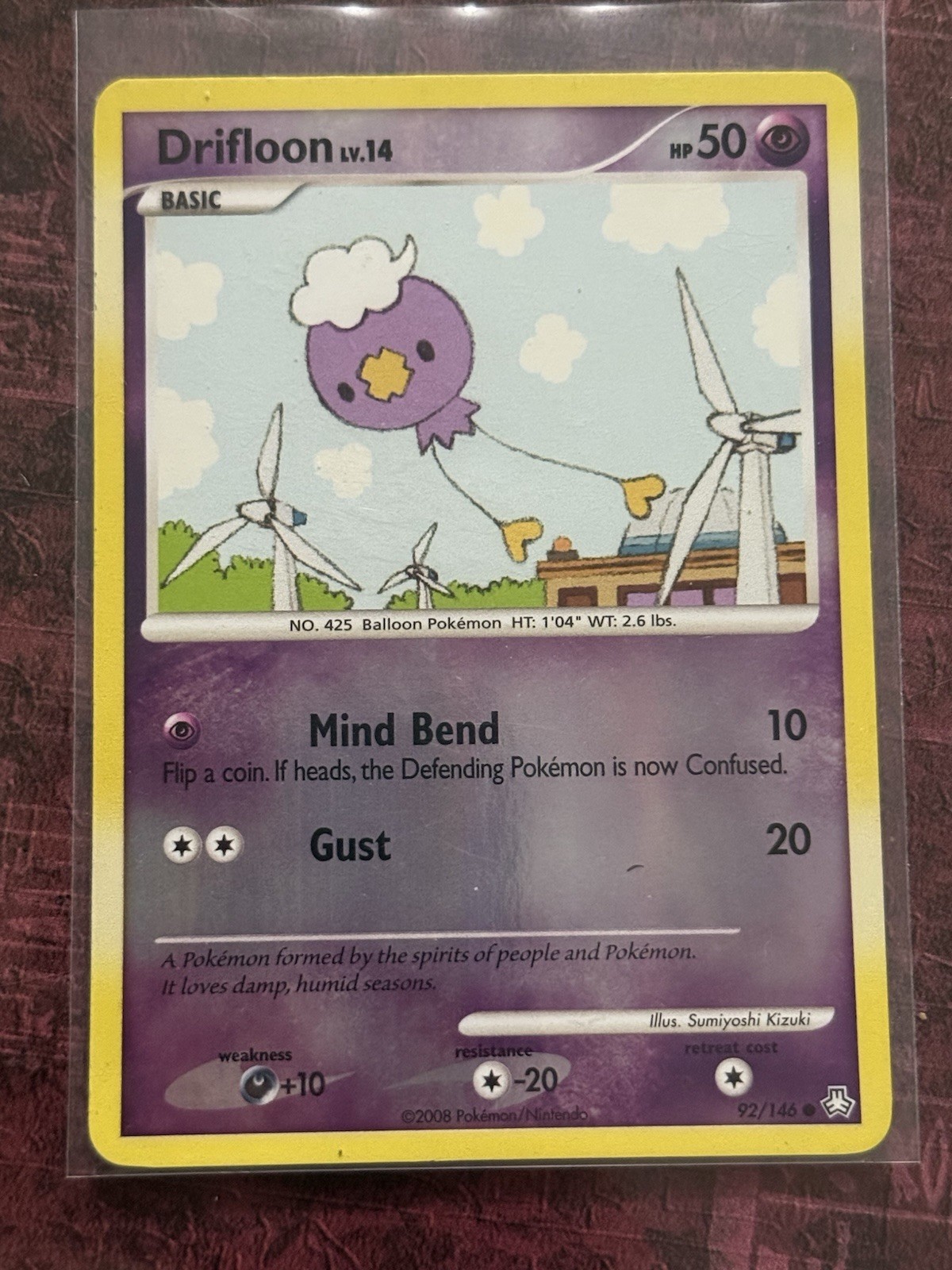 Pokémon TCG Drifloon Reverse Holo 92/146 Legends Awakened Near Mint