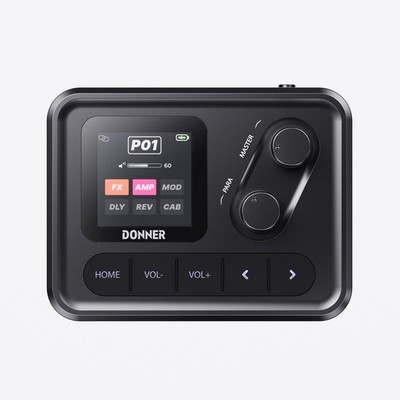 Donner Pocket AMP Multi Effects Pedal Guitar Bass 6 Modules 80+ Built-in Presets