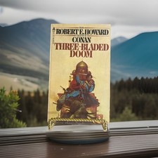 THREE-BLADED DOOM by Robert E. Howard (Creator of Conan) 1979 Vintage Paperback