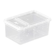 Reptilien-Futterbox, Brutbox, Transport, tragbar, durchsichtig, Terrarium,