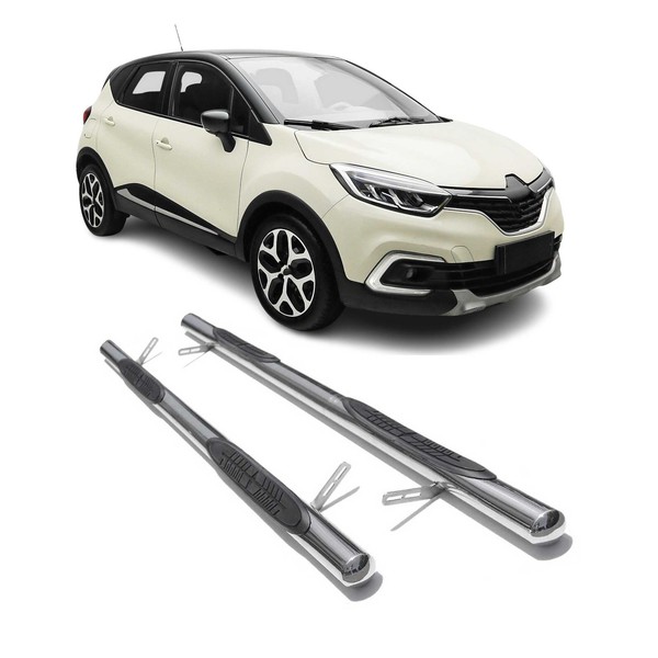 Edelstahl Trittbretter Schwellerrohre FüR Renault Captur 2013-2019 Silber-image