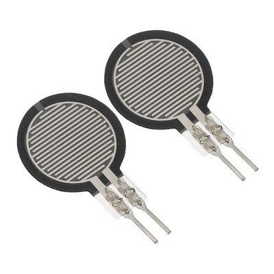 2 Stück FSR402-ST Dünnfilm-Drucksensor für 100g-10Kg, Ø 14,7mm/0,58in