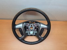 07-14 Silverado Sierra Denali Woodgrain Leather Driver Steering Wheel Oem