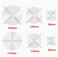 80/90/120/150/170/200 MM Metal Mesh Cover Protective For Cooling Fan Protection