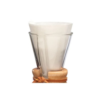 Ungefaltete Papierfilter für Chemex Half Moon, 100 Stk. (für 3 Tassen Chemex)