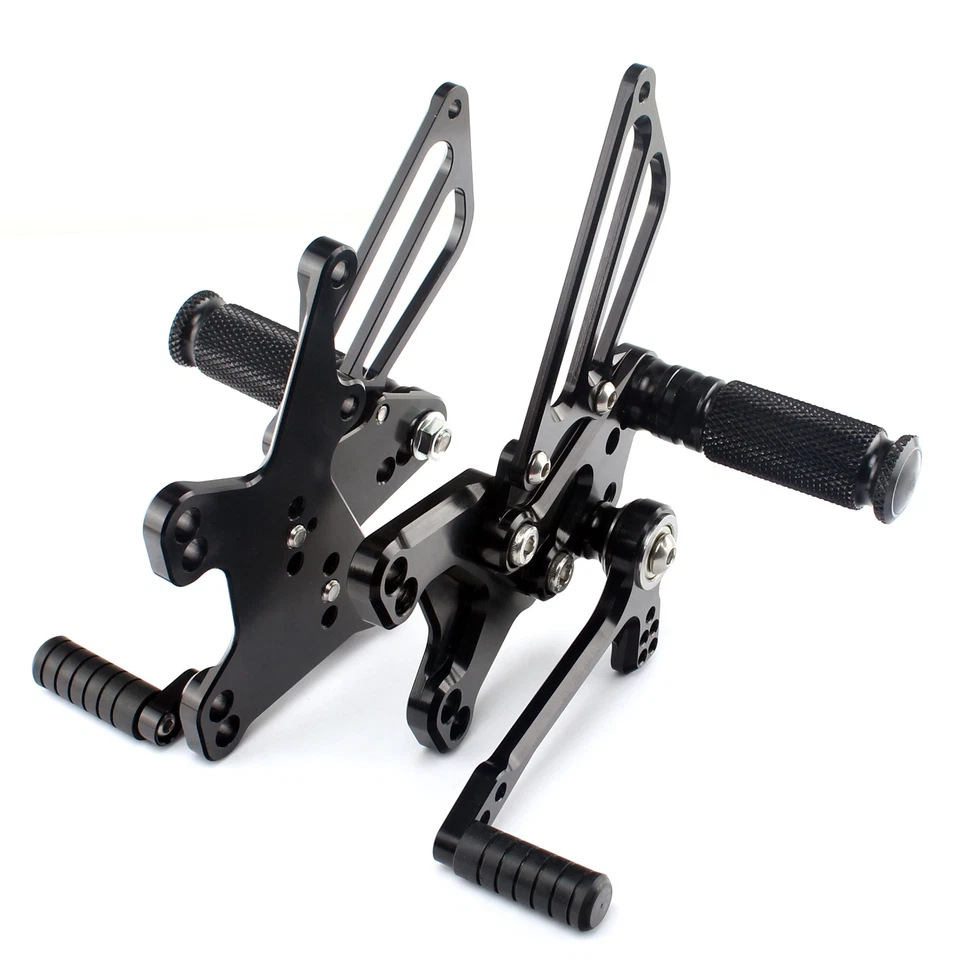 Aluminium Commandes Reculées Repose-pieds Rearset pour KAWASAKI ZX-6R 1999-2002 - Photo 4/4