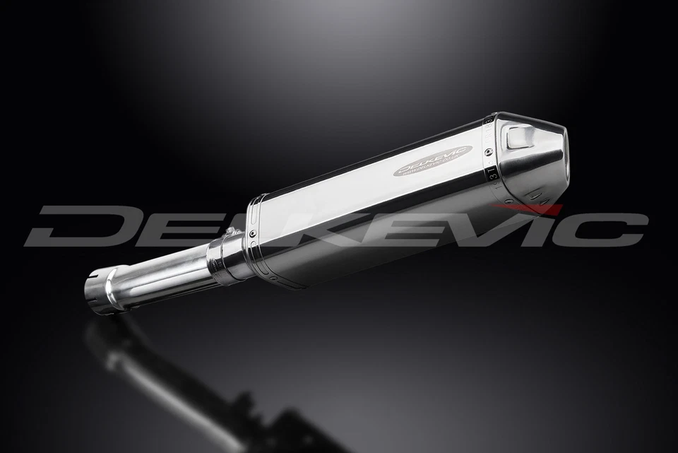 BMW F650 GS 2007-2013 Kit de silenciador de escape de acero inoxidable triovalado de 13" deslizable Foto 3 de 4