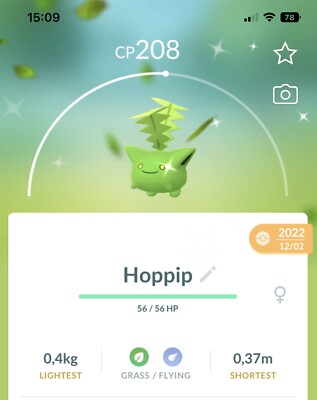 Shiny Hoppip Pokemon Trade Go Same day/30 day Pokémon Trading Gifts Jumpluff