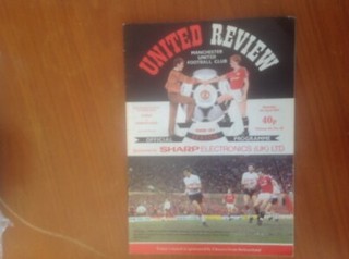 MANCHESTER MAN UNITED V OXFORD UNITED 4 APR 87 DIV 1 PROGRAMME