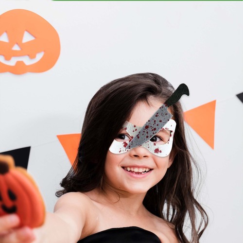 Blutbespritztes Auge Gesichtsmasken Kostüm Filz Maskerade Halloween Kostüm UK - Bild 35 von 37