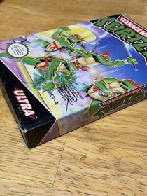 Teenage Mutant Ninja Turtles Nintendo NES scatola e cartuccia autentica TMNT funzionante
