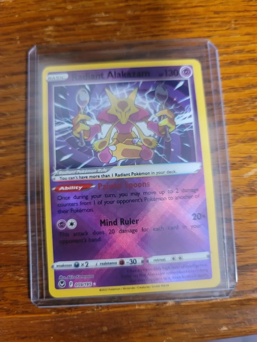 Radiant Alakazam 059/195 Pokemon Holo 2022 Silver Tempest